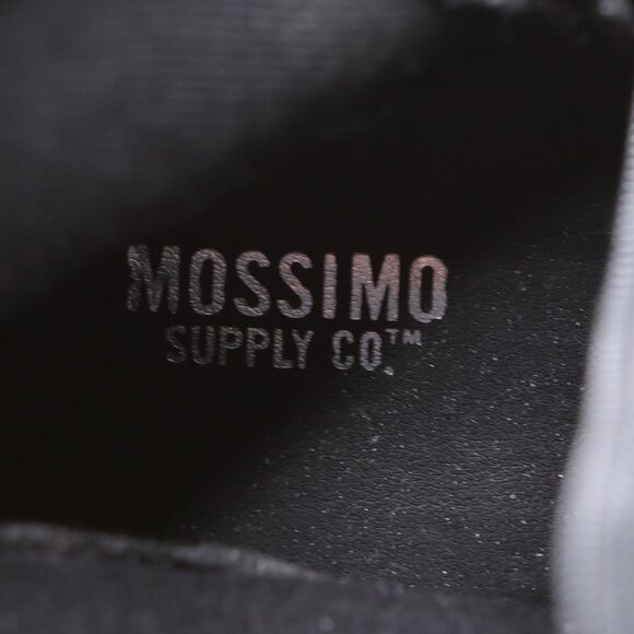 Mossimo Supply Co. Black Vegan Faux Leather Moto Biker Boots  Knee High Zippers - Picture 7 of 15